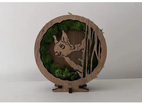 Li-Go 23625/DUB2 - Decorațiune de masă LED reglabilă, 12W/230V, 20x22 cm, stejar