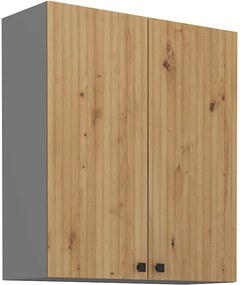 Dulap superior de bucătărie Avantoe 80 G-90 2F (Stejar artisan + Antracit). 1049640