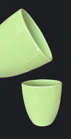 Ghiveci HOME Verde Lime (Diametru 13cm Inaltime 14cm) masca ceramica flori