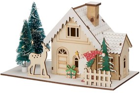 Decorațiune LED de Crăciun Casă de iarnă, 20x10x12,5cm, decor 2
