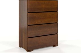Comodă lemn masiv TerraCraft Pin 4 Sertare, 80 × 45 × 108 cm - Natural
