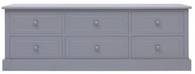 284126 vidaXL Bancă de hol, gri închis, 115 x 30 x 40 cm, lemn