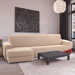 Nueva Textura Huse care se întind foarte bine NIAGARA smântânii canapea cu otoman stânga (l. 200 - 300 cm)