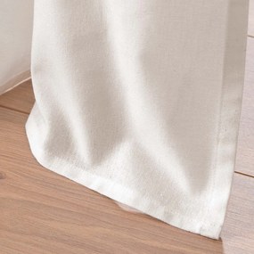 Draperie albă-bej din amestec de bumbac 140x240 cm Altea – douceur d'intérieur