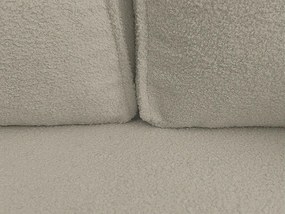 Canapea extensibila de colt SMART BOUCLE, gri-bej, reversibila, 232x143 cm