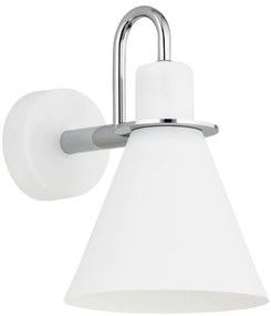 Aplica moderna design retro Beverly alb/crom