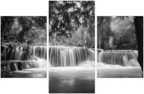 Tablou - Cascada alb-negru și alb (90x60 cm)