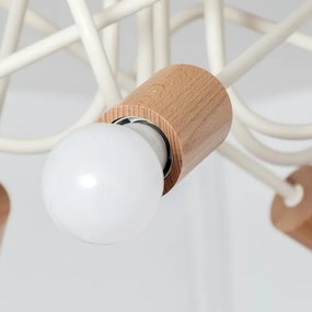 Lustră aplicată OXFORD 5xE27/15W/230V pin/crem