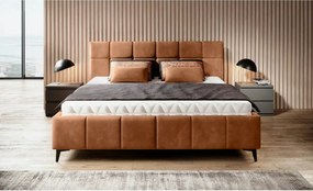 Pat NAOMI SR 160x200, personalizabil, somiera metalica si sistem de re
