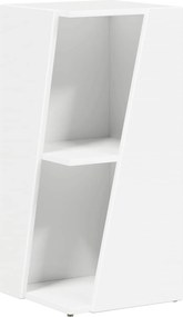 vidaXL Raft lateral Alb 33 x 32 x 70,5 cm Lemn compozit