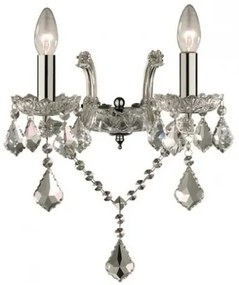Aplica 2 brate cristal Venezian FLORIAN AP2 cromo 035642