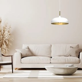 Lustră pe cablu Brilagi ABRAHAM 1xE27/60W/230V d. 35 cm alb