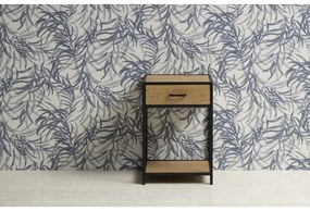 Noptieră SARON stejar/negru