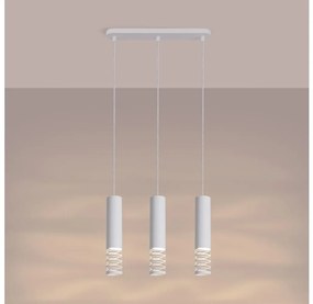 Lustră pe cablu Sollux SL.1688 LAMI 3xGU10/10W/230V alb