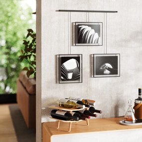 Rame negre de agățat 3 buc. din metal 73x82 cm Exhibit – Umbra