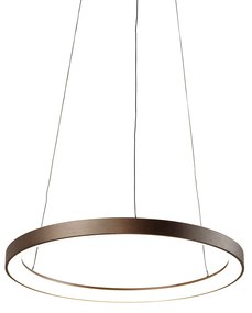 Lampă pendant design bronz cu LED-uri reglabile Easylift - Hoop