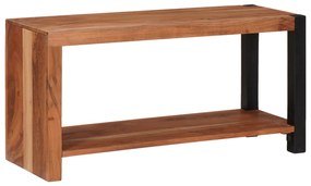 vidaXL Bibliotecă Maro, Negru 80 x 30 x 110 cm Lemn Solid de Acacia