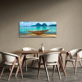 Tablou - Hamac pe plajă (120x50 cm)