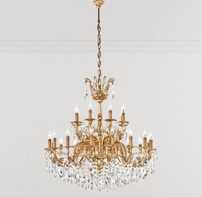 Candelabru 24 brate LUX cu cristale Scholer, Nur