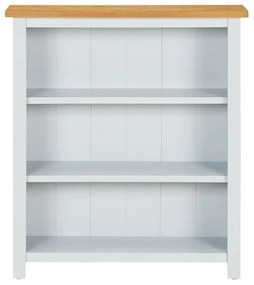 288630 vidaXL Bibliotecă cu 3 rafturi, 72x22,5x82 cm, lemn masiv stejar