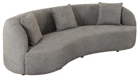 Canapea semicirculara, Tesatura Boucle, Gri, ATELIER 230cm, A-46545 VC