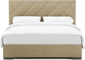 Pat Boston Tapitat cu Saltea 120/140/160/180x200cm - 120x200