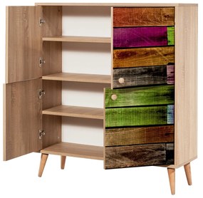 Mobilier pentru hol Maluxe 726 (Stejar sonoma + antracit). 1089068