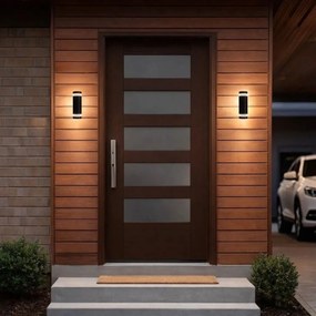 Aplica LED CCT perete exterior IP65 Urfa Line maro