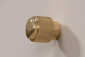 Comodă TV Lorini 150 cm cu sertare - culoare cașmir / mânere aurii