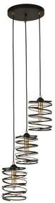 Lustra cu 3 pendule design modern Spring