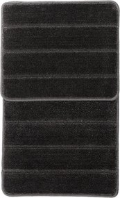 Covorașe de baie gri-antracit 2 buc. 50x80 cm Yeni Cizgli – Foutastic
