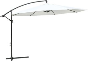 vidaXL Umbrelă Suspendată pentru Soare Alb