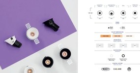 Spot LED incastrabil TULIPA Black recessed downlight 7W 24° 3000K CRI90 dali IP44