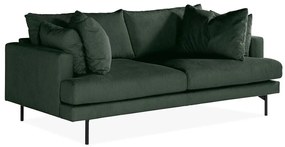 Canapea Seattle T100Numărul de locuri: 2, Verde, 205x104x91cm, 81 kg, Tapiterie, Picioare: Metal