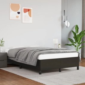 3269645 vidaXL Cadru de pat, negru, 120x190 cm, piele ecologică