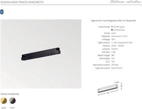 Modul magnetic liniar Smart pentru sina magnetica SIGMA, KIRA 10W CCT titan