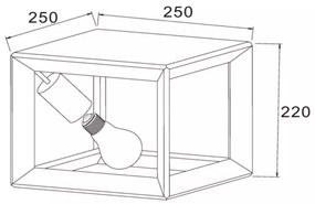 Plafonieră THOR 1xE27/60W/230V Lucide 73102/01/15