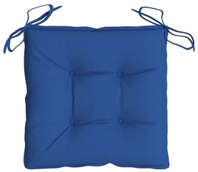 Perne de scaun, 4 buc., albastru, 40 x 40 x 7 cm, textil 4, Albastru, 40 x 40 x 7 cm