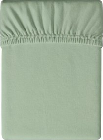 Cearsaf din microfibra MICROVELLE verde deschis 90x200 cm