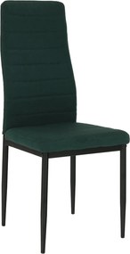 Scaun COLETA NOVA, smarald/negru, textil/metal, 41x49x96 cm