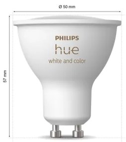SET 2x bec LED RGBW dimabil Philips Hue WACA GU10/4,2W/230V 2000-6500K