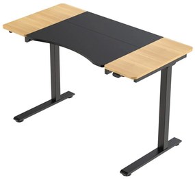 HALDEN birou cu reglare electrică a înălțimii, 120x60 cm negru-burlywood