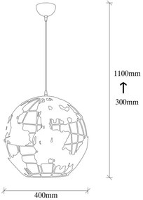 Lustră pe cablu FELLINI 1xE27/40W/230V