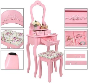 Masă de toaletă Madame “Pink” Clotilde