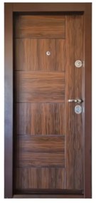 Usa metalica de apartament cu izolatie si vizor Novo Doors First Class NDFC06, Deschidere Stanga Dreapta, Dimensiune 200X88 cm, Tabla 12 mm, Kit