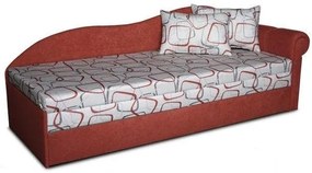 Pat de o persoană (canapea) 70 cm Lane II (cărămiziu 41 + Dodo 1008) (D). Promo -8%. 793128