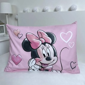 Lenjerie de pat pentru copii din bumbac pentru pătuț 100x135 cm Minnie – Jerry Fabrics