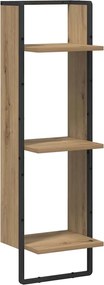vidaXL Raft de perete Stejar Artizanal 30 x 25 x 100 cm Lemn compozit