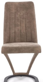 Scaun K338 piele ecologica maro