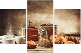 Tablou - Cafea și mic dejun (90x60 cm)
